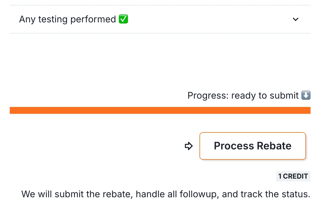 Submit with one click