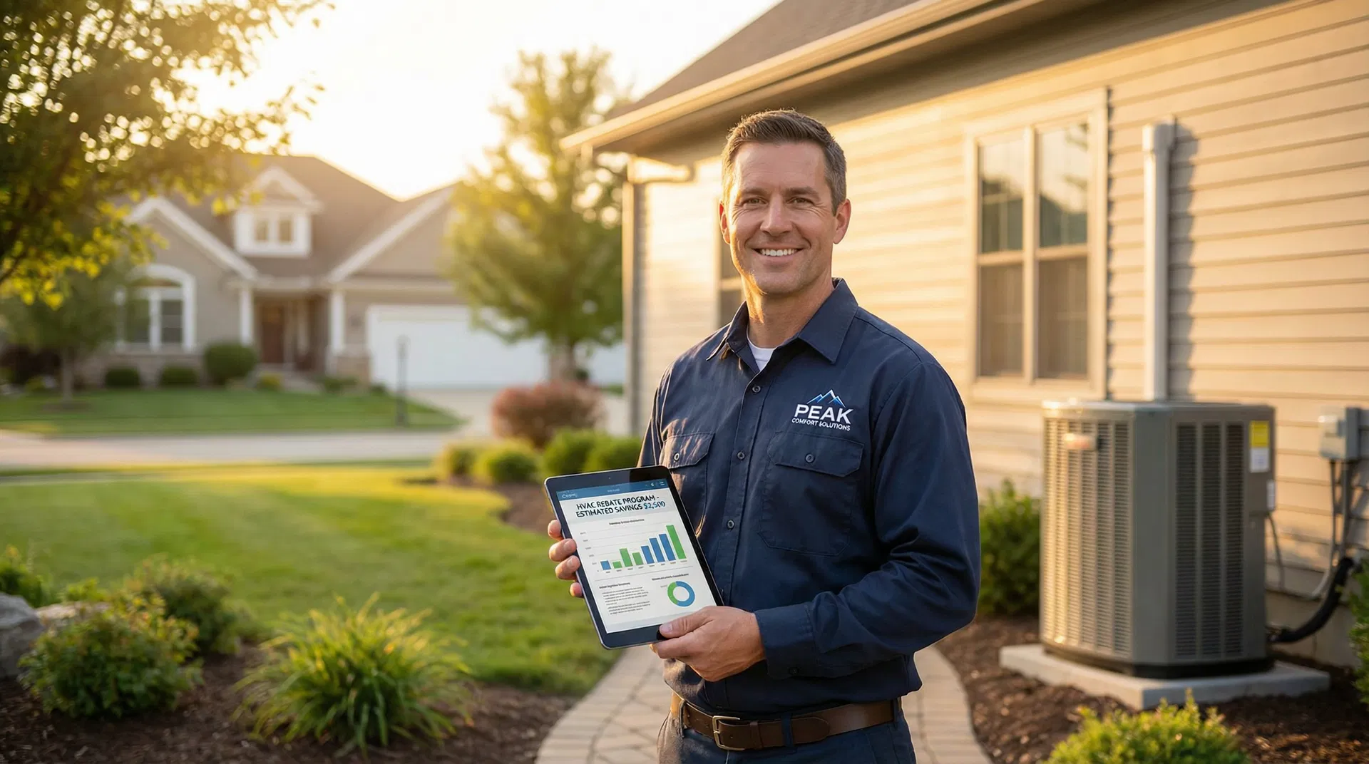 Contractor using Resolv to manage rebates on a tablet